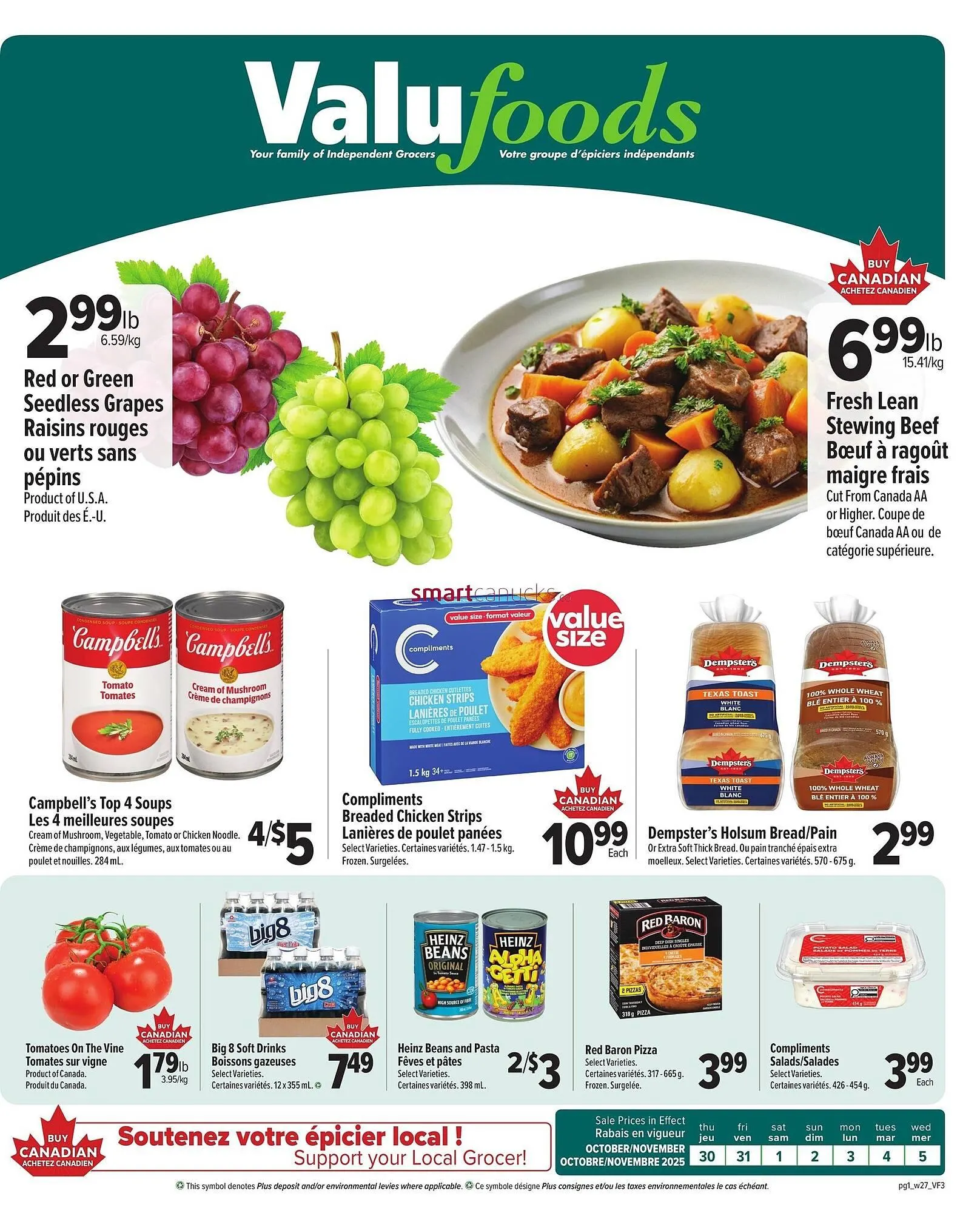 ValuFoods flyer from October 30 to November 5 2025 - flyer page 1