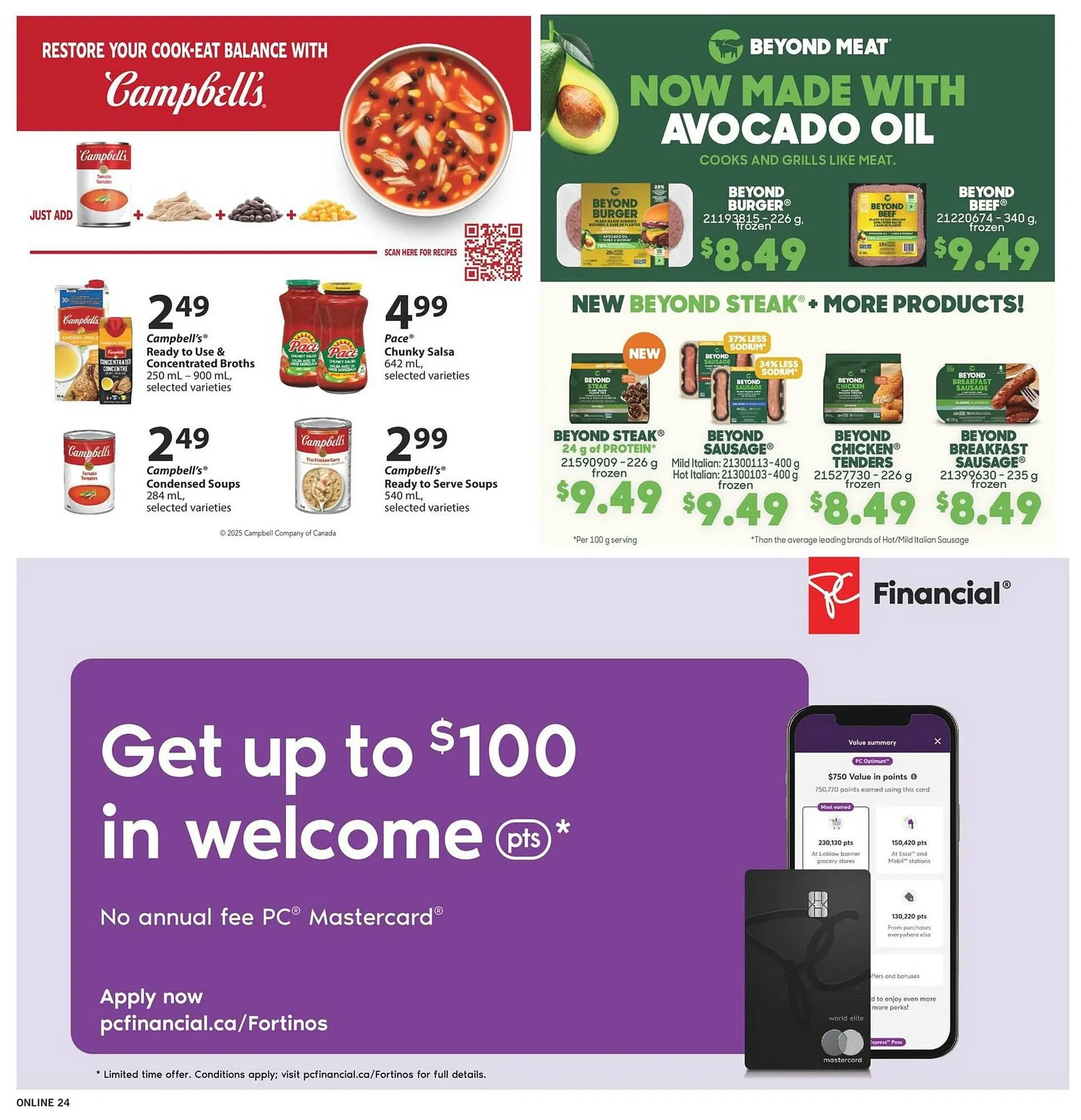 Fortinos flyer from April 18 to April 24 2025 - flyer page 24