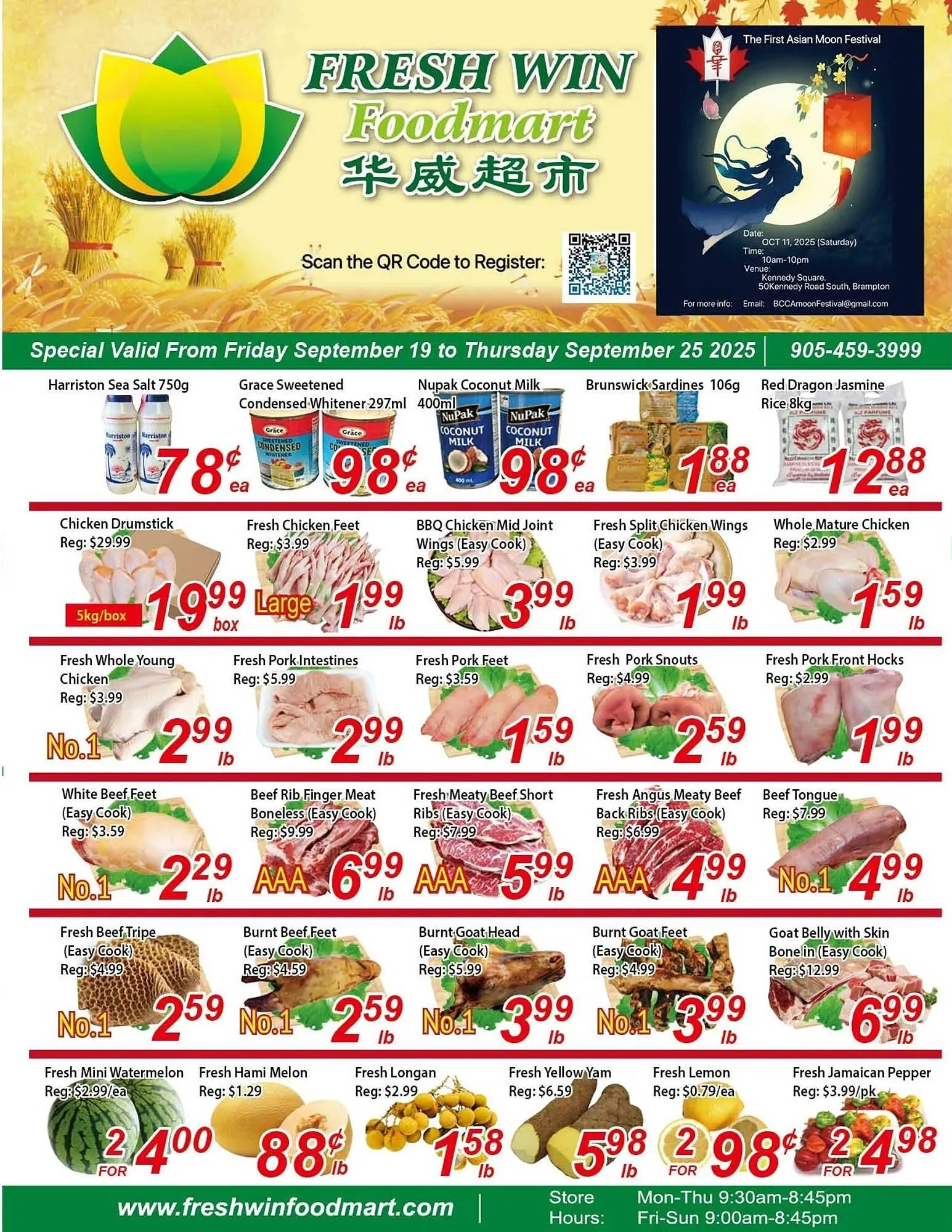Fresh Win Foodmart flyer from September 19 to September 25 2025 - flyer page 1
