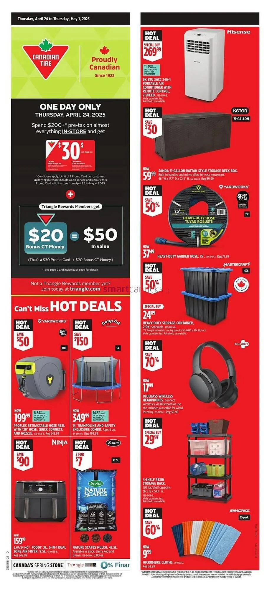 Canadian Tire flyer from April 24 to May 1 2025 - flyer page 1