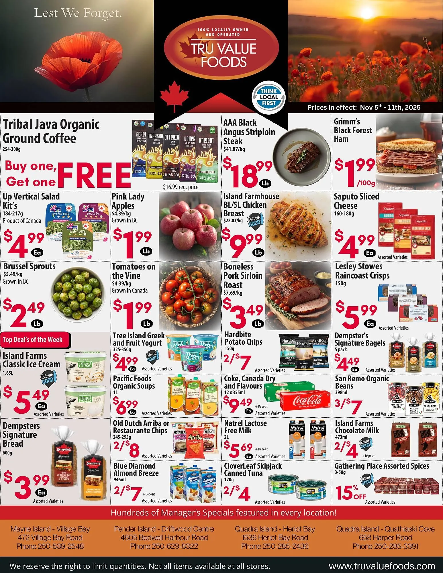 Tru Value Foods flyer from November 5 to November 11 2025 - flyer page 1