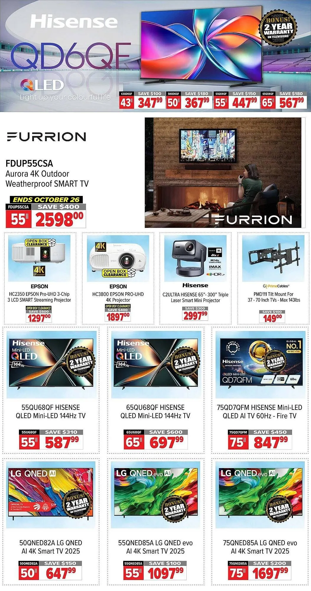 2001 Audio Video flyer from October 24 to October 31 2025 - flyer page 2