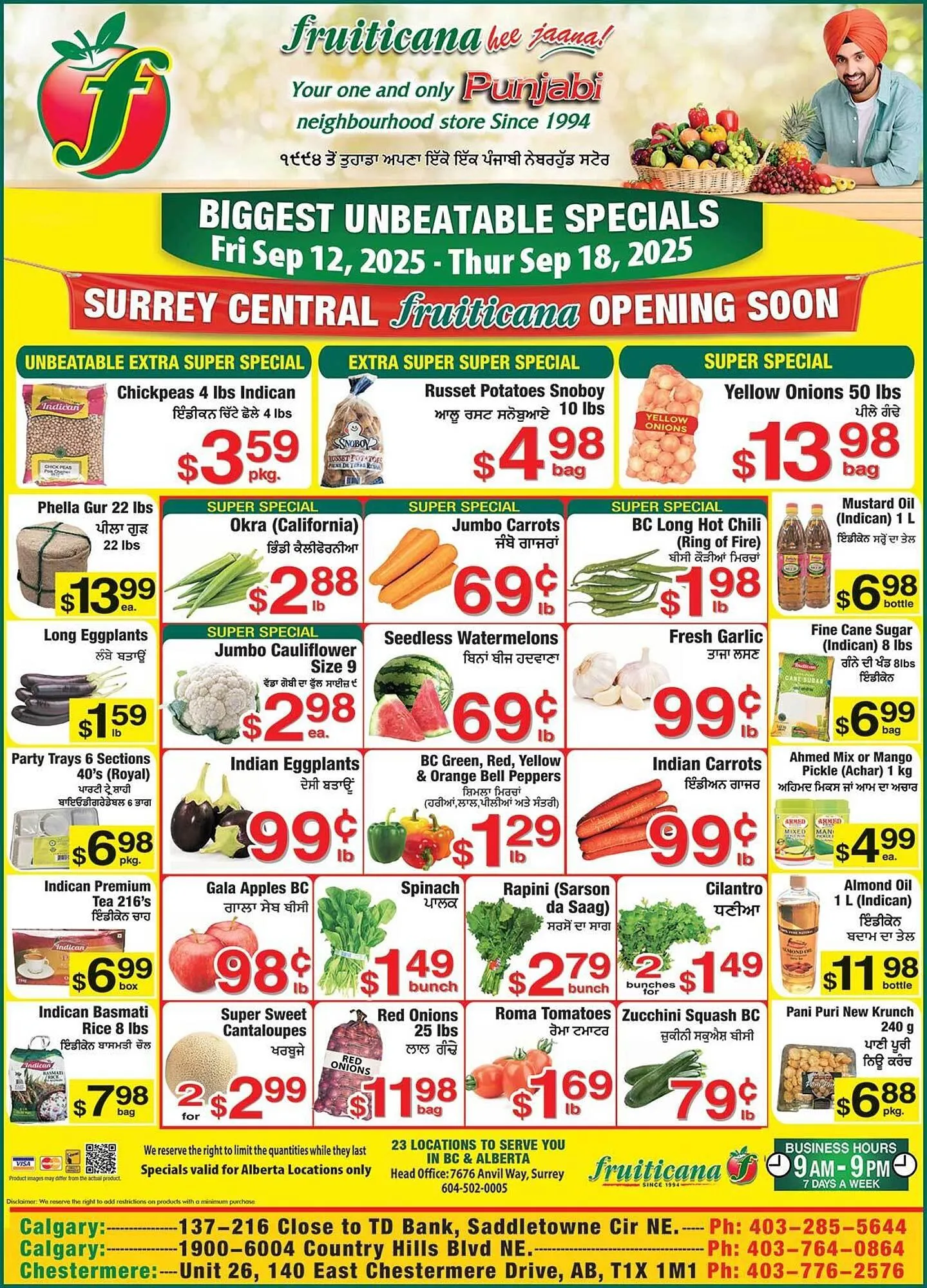 Fruiticana flyer from September 12 to September 18 2025 - flyer page 1