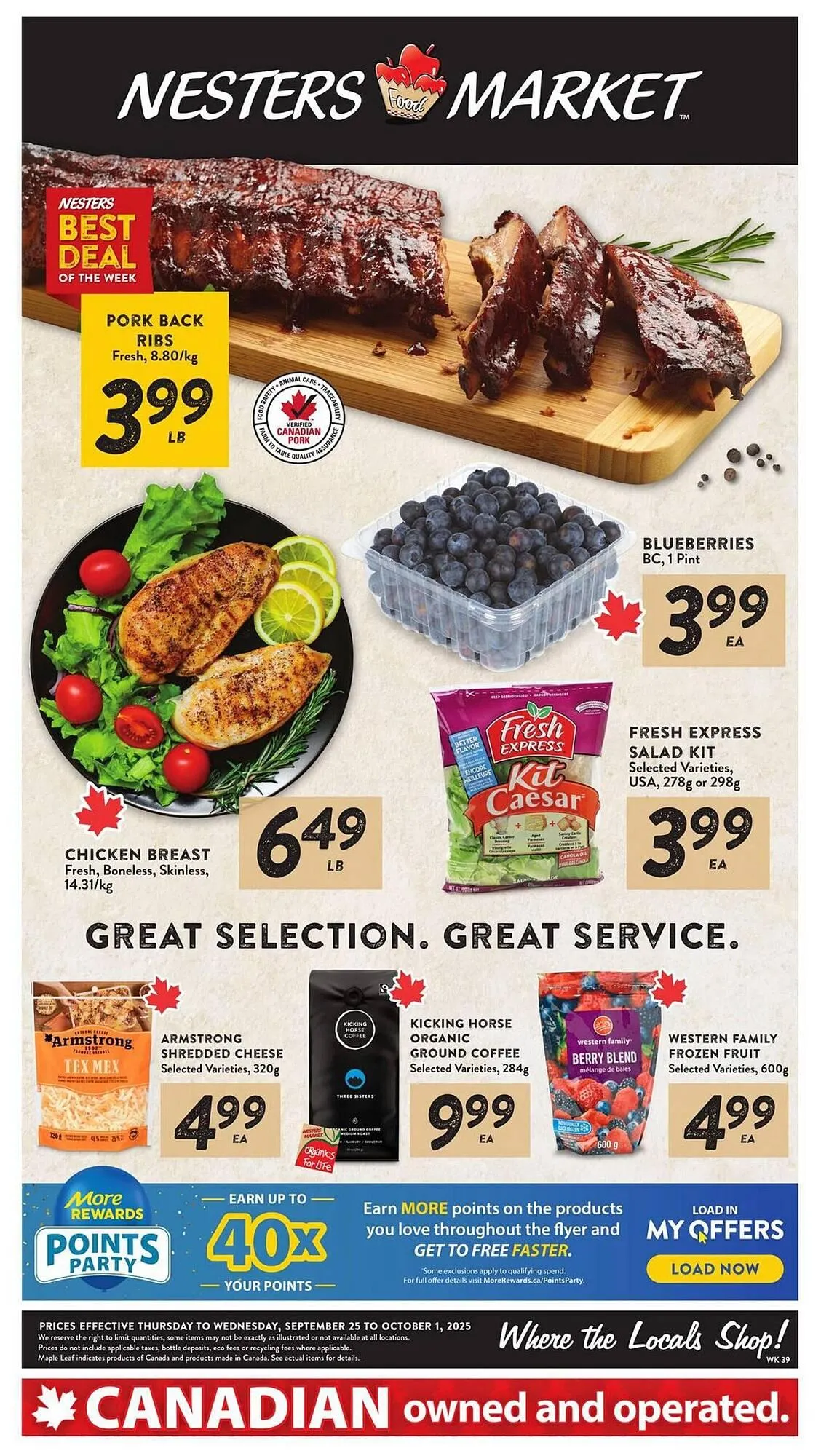 Nesters Market flyer from September 25 to October 8 2025 - flyer page 1