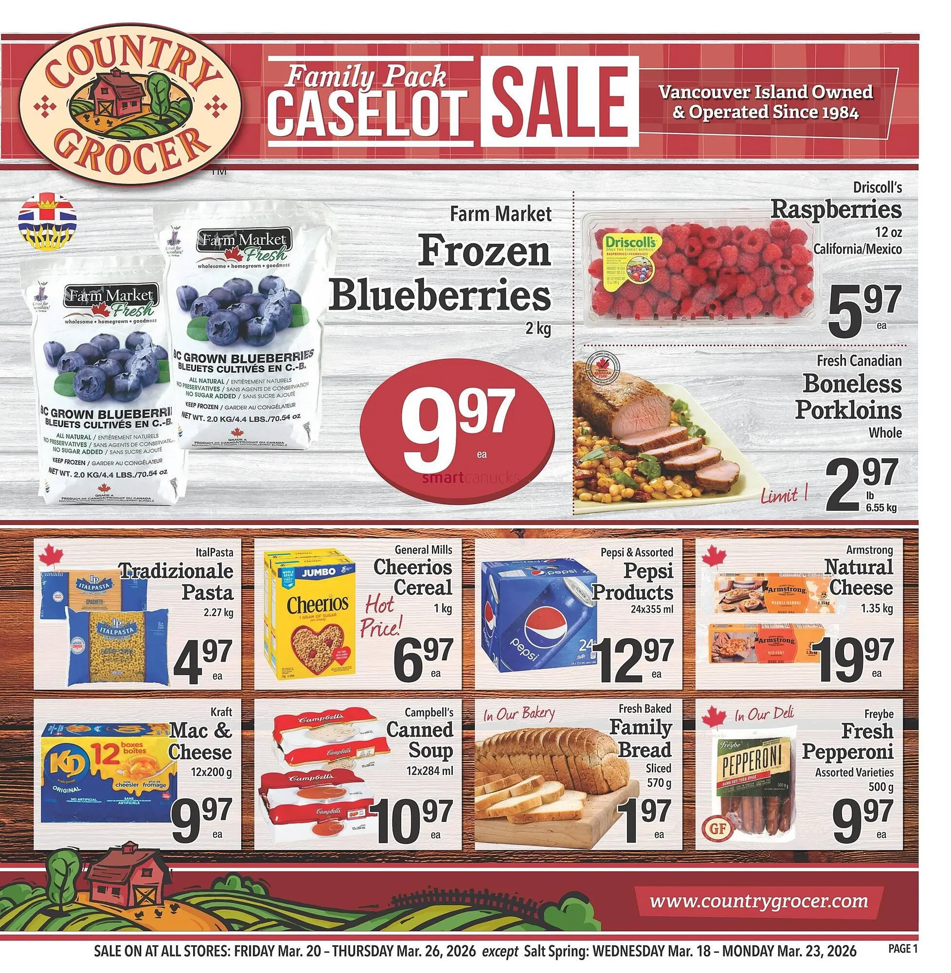Country Grocer flyer from March 20 to March 26 2026 - flyer page 1