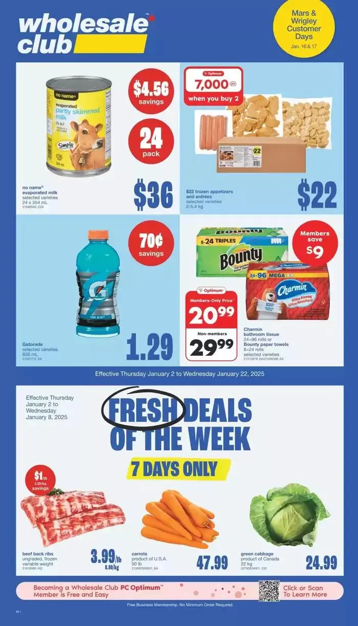Wholesale Club Weekly ad - 1