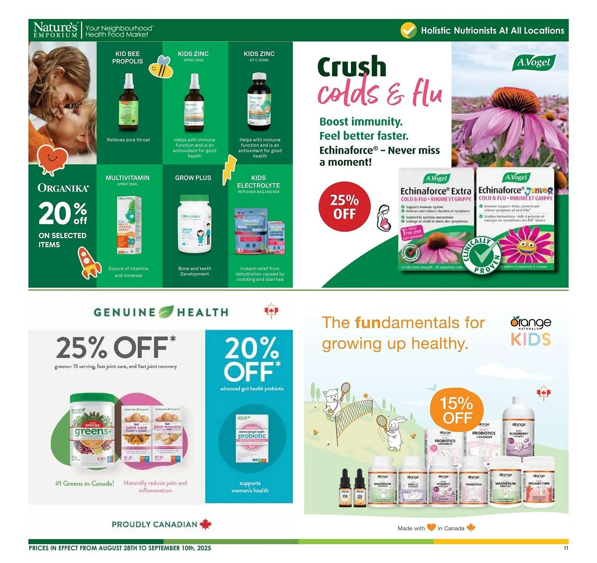 Nature's Emporium flyer from August 29 to October 1 2025 - flyer page 11