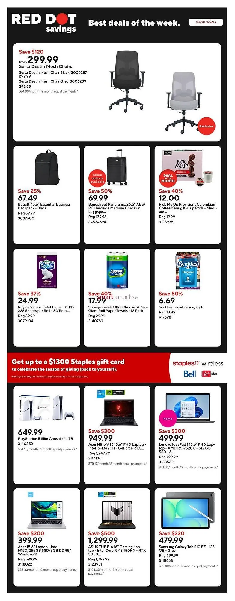 Staples flyer from January 1 to January 8 2026 - flyer page 2