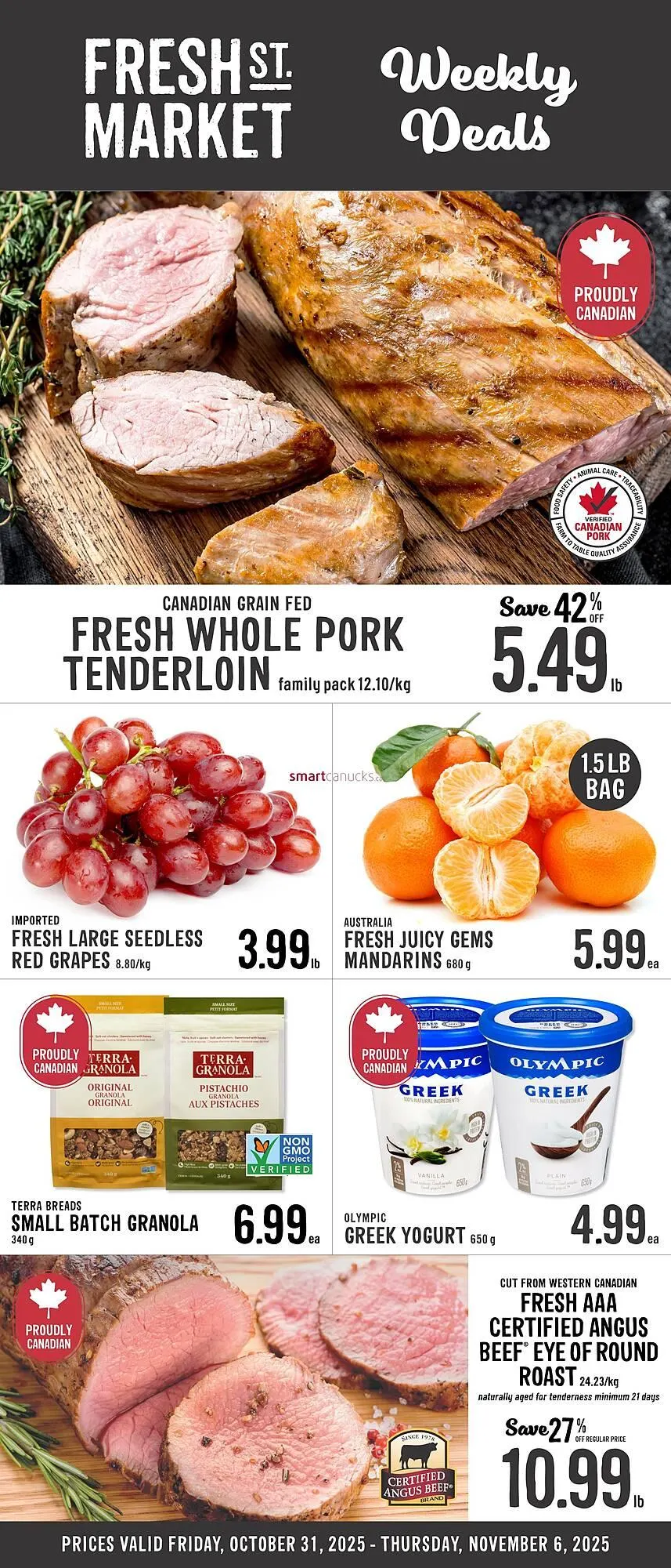 Fresh St Market flyer from October 31 to November 6 2025 - flyer page 1