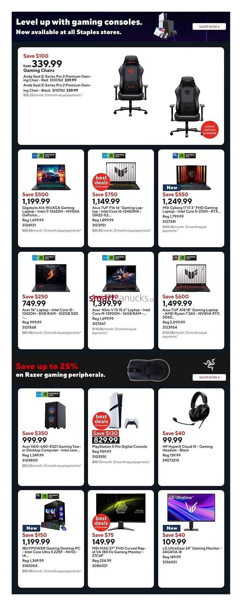 Staples flyer from November 27 to December 3 2025 - flyer page 7