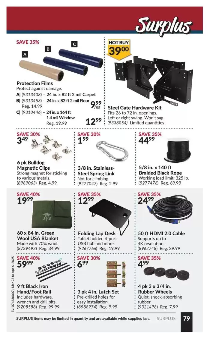 National Sale from March 25 to April 6 2025 - flyer page 84