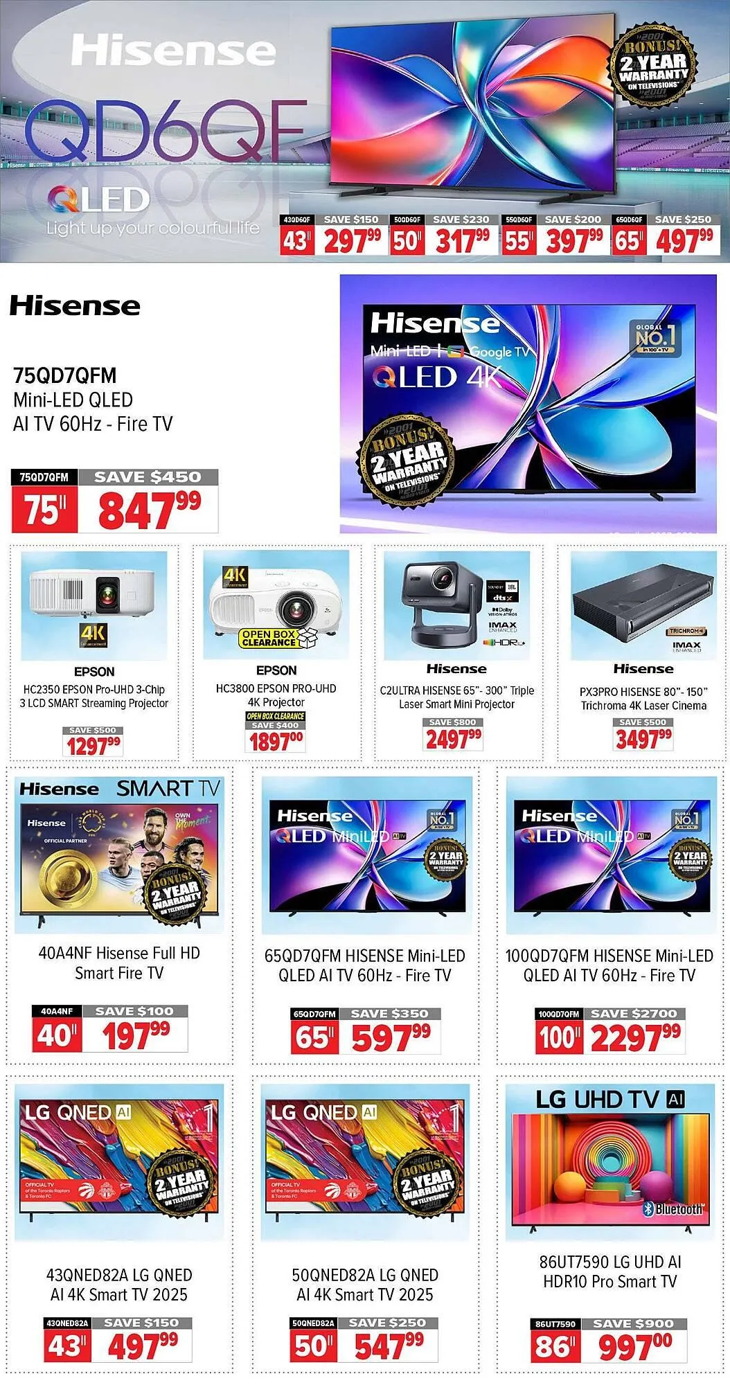 2001 Audio Video flyer from December 25 to January 1 2026 - flyer page 2