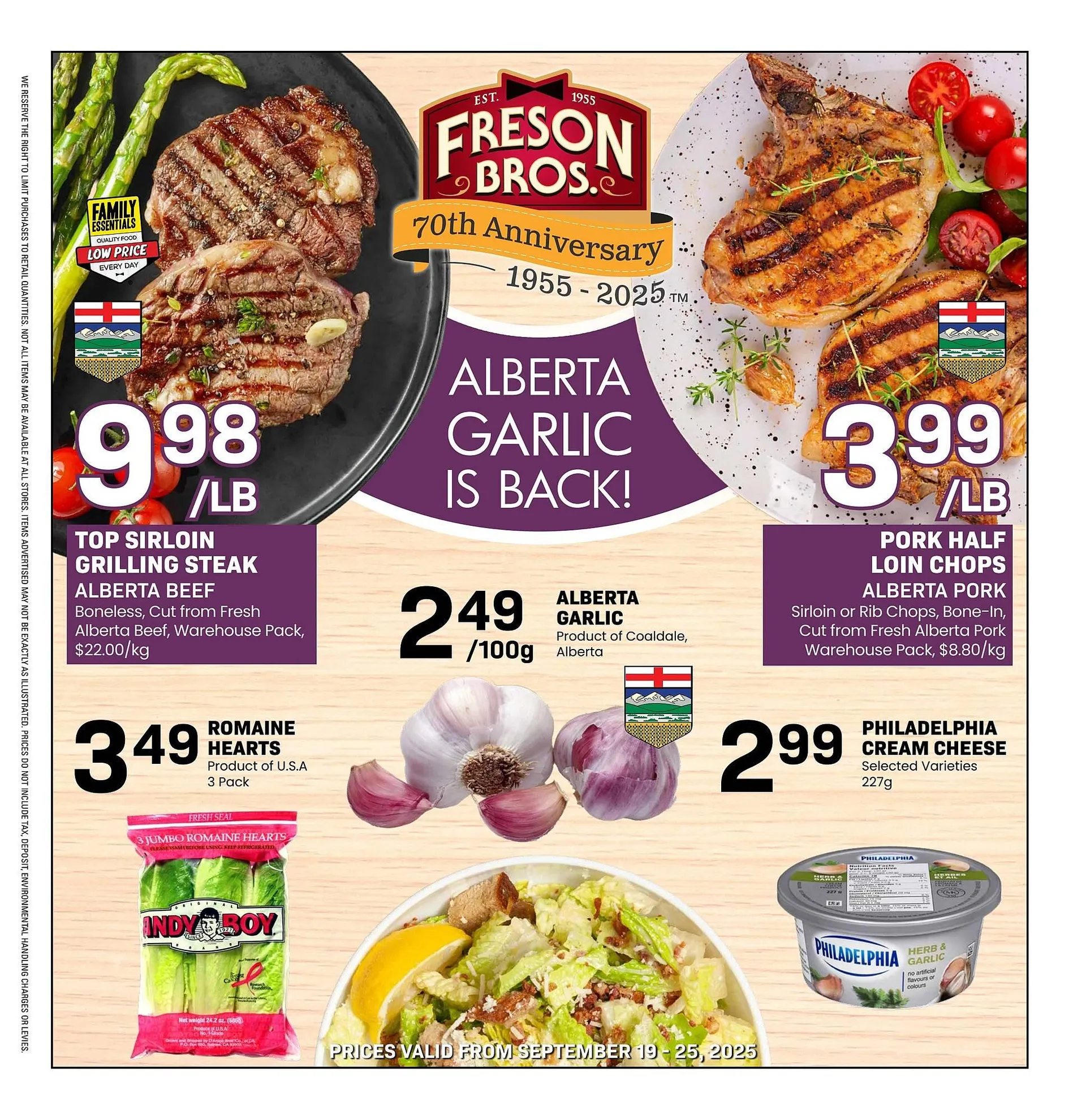 Freson Bros flyer from September 19 to September 25 2025 - flyer page 1