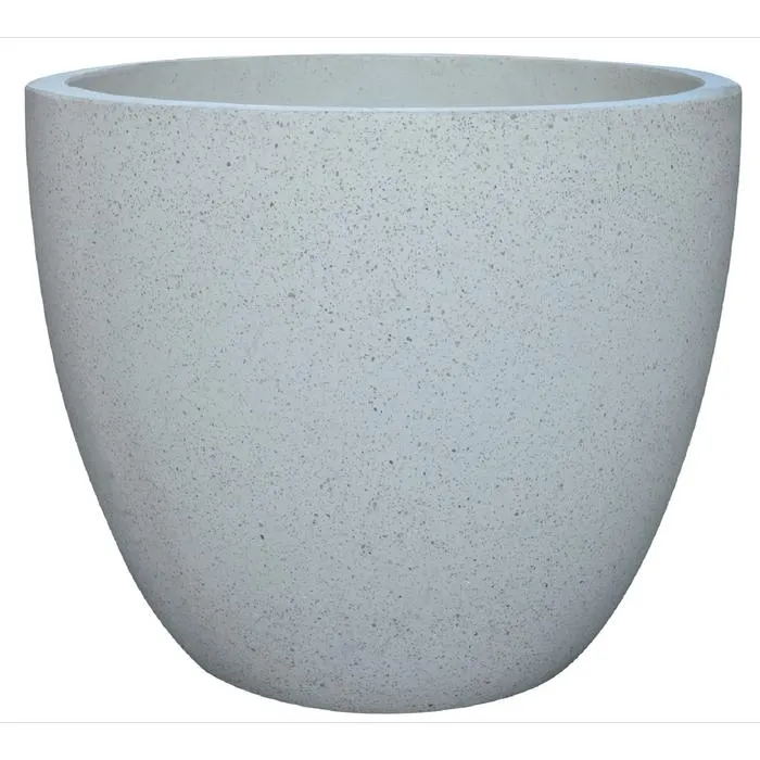 Northcote Pottery 32cm White Terrazzo Look Precinct Lite Egg Pot