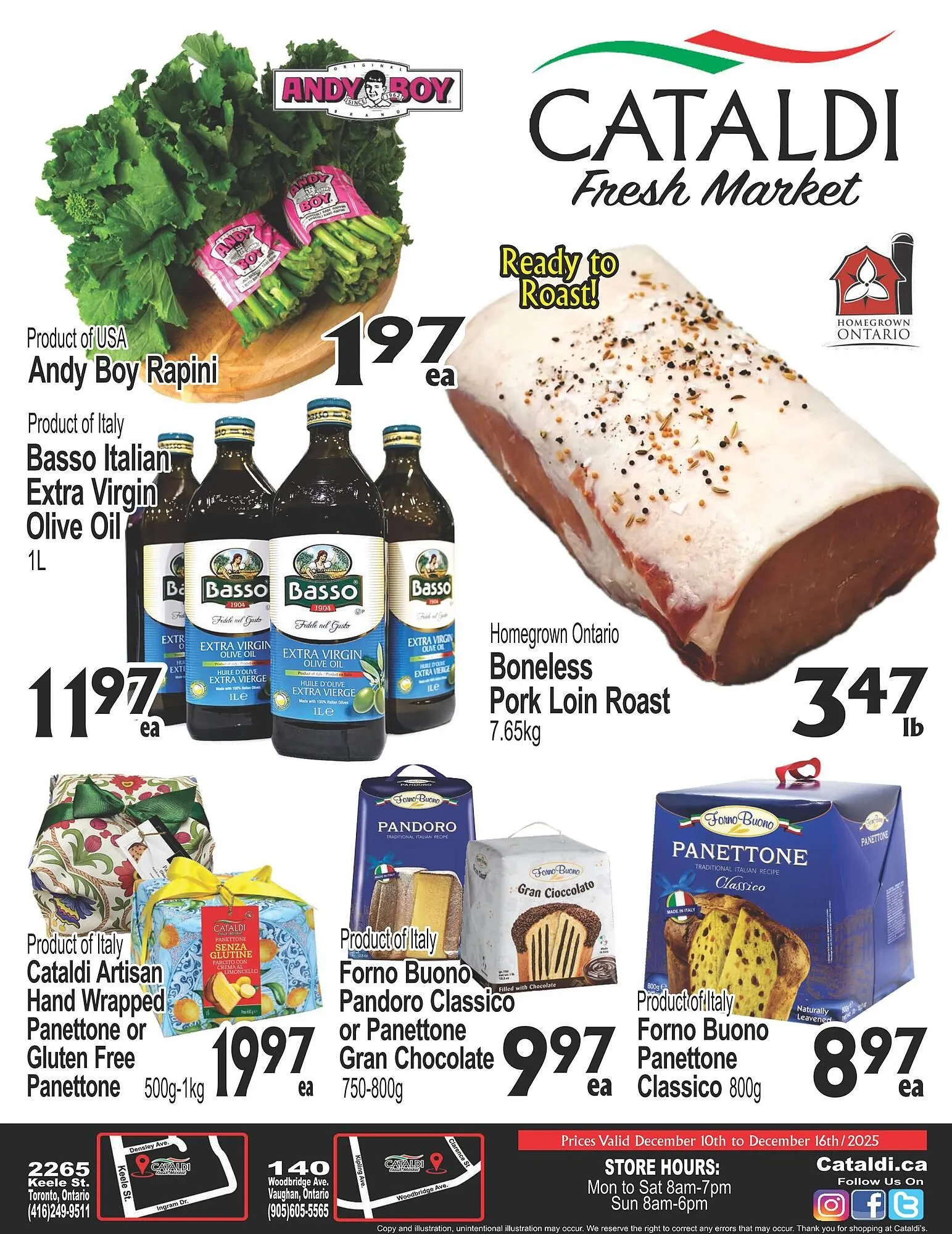 Cataldi Fresh Market flyer from December 10 to December 16 2025 - flyer page 1