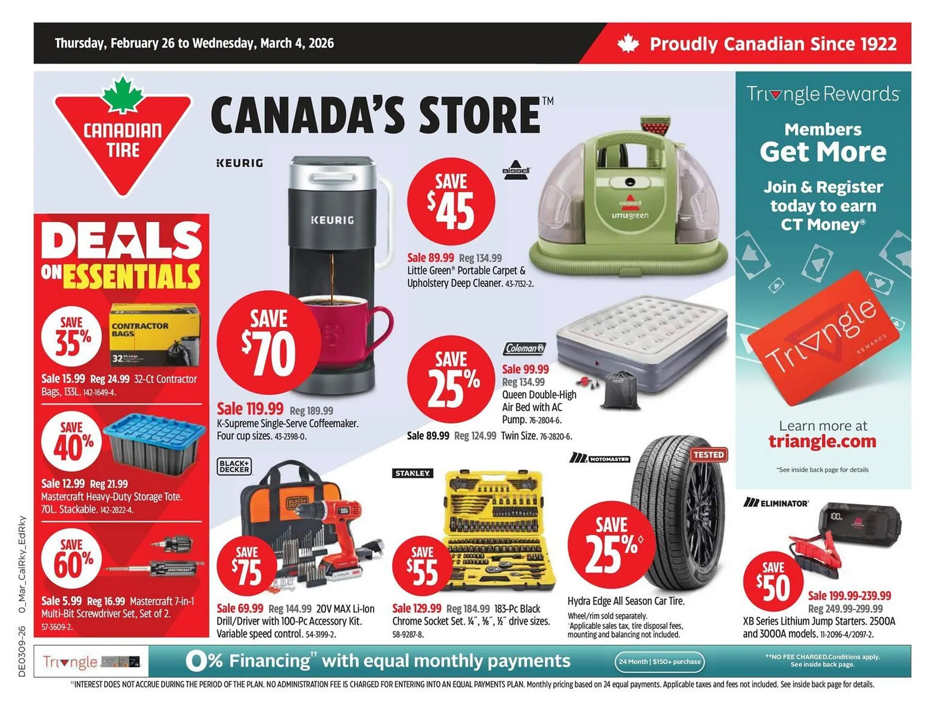 Canadian Tire flyer from February 26 to March 4 2026 - flyer page 1