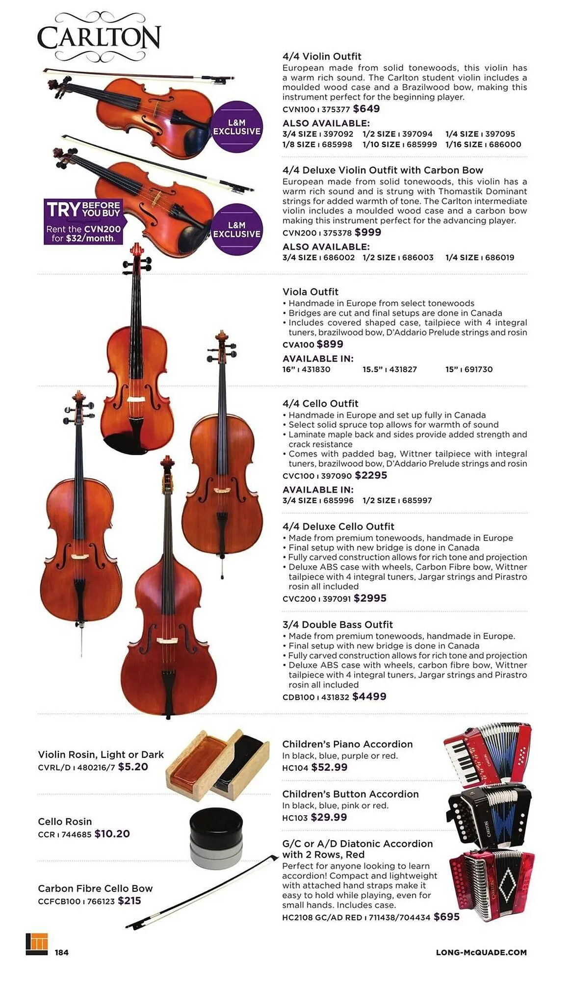 Long & McQuade flyer from November 5 to July 31 2026 - flyer page 184