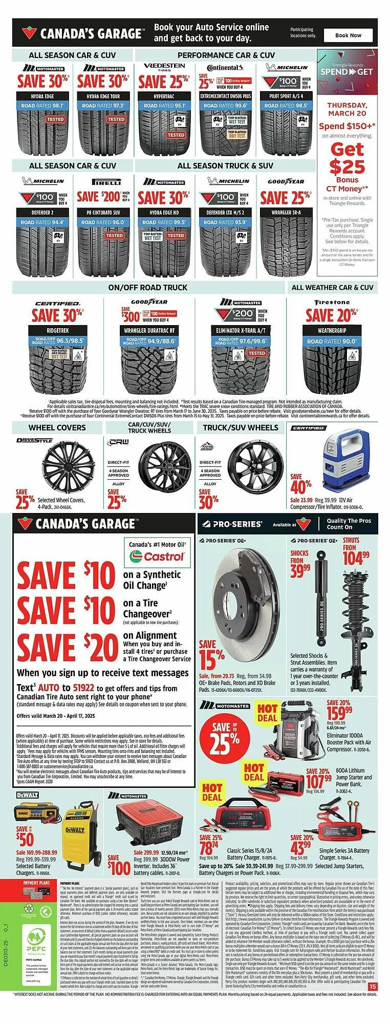Canadian Tire flyer from March 20 to March 28 2025 - flyer page 25