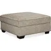 Bovarian Storage Ottoman - Stone