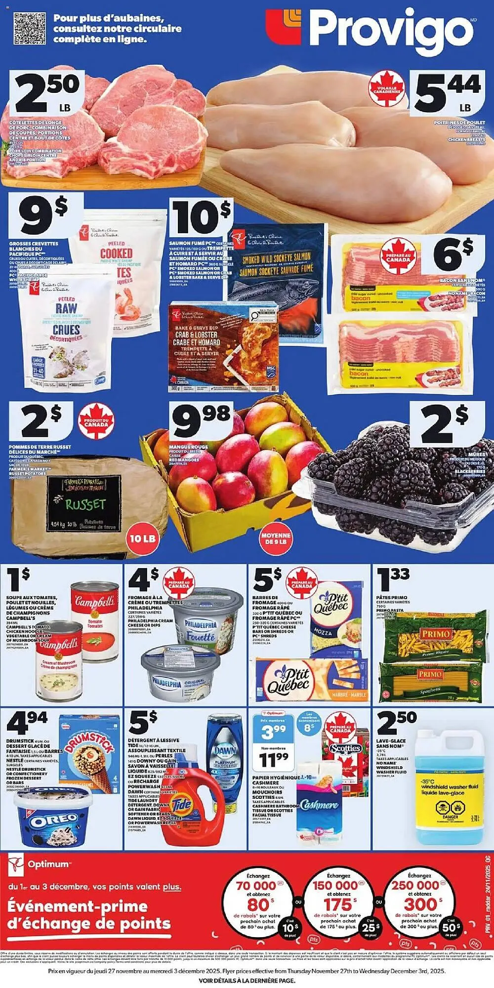 Provigo flyer from November 27 to December 3 2025 - flyer page 1