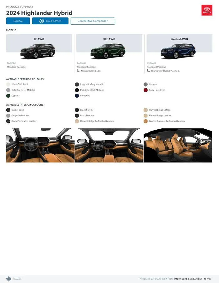 Toyota Highlander from January 22 to January 22 2025 - flyer page 10