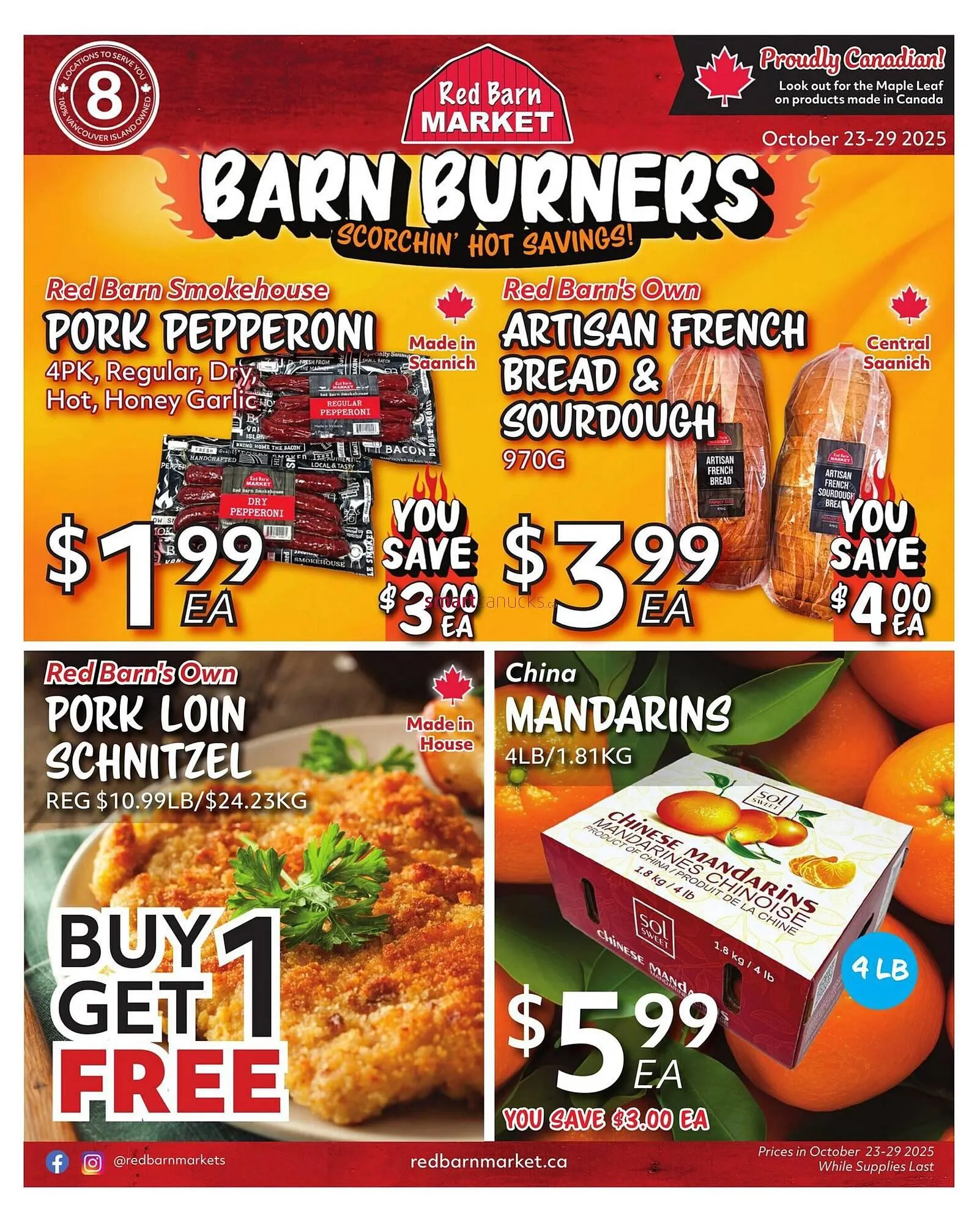 Red Barn Market flyer - 1