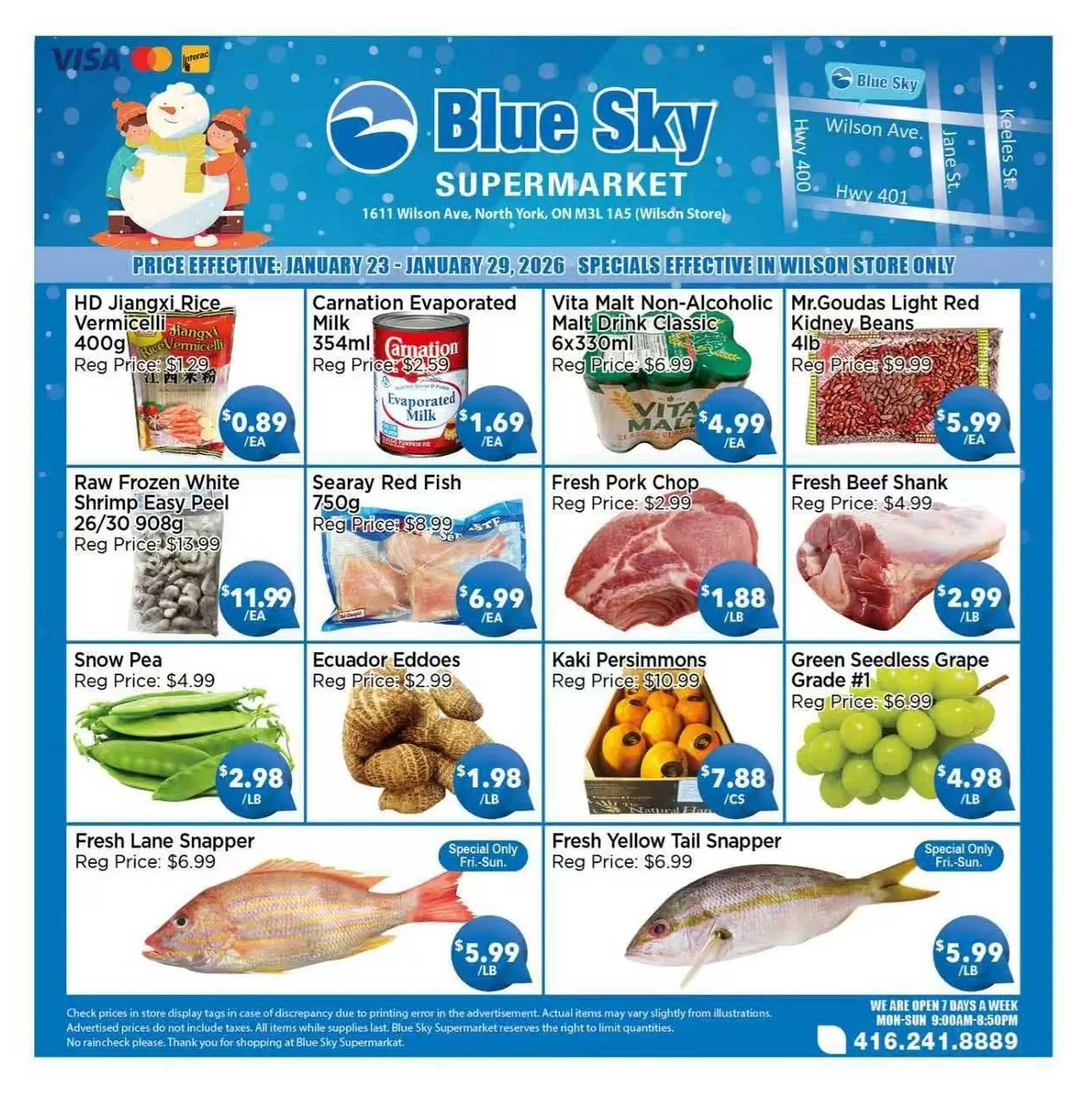 Blue Sky Supermarket flyer - 1