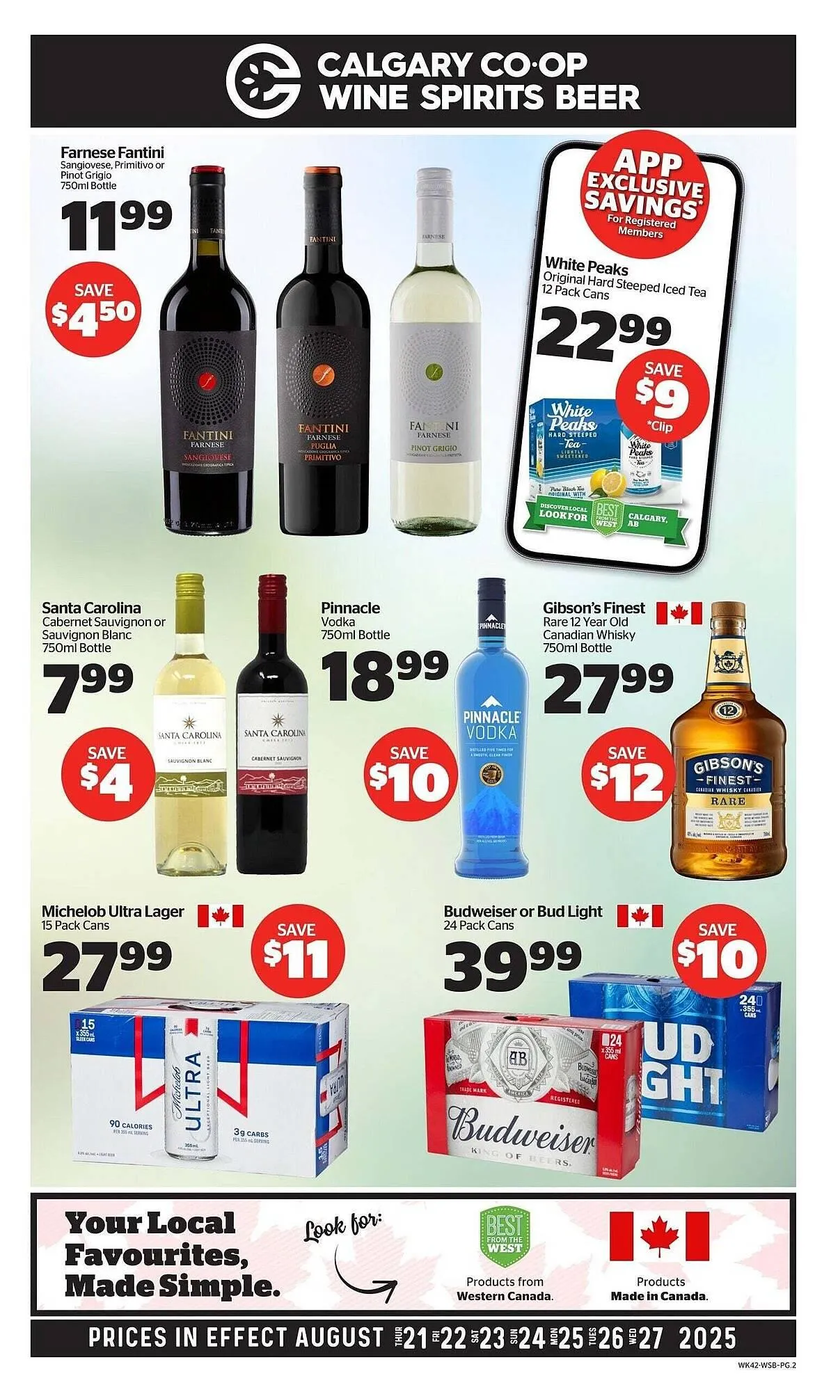 Calgary Co-op flyer from August 21 to August 28 2025 - flyer page 1