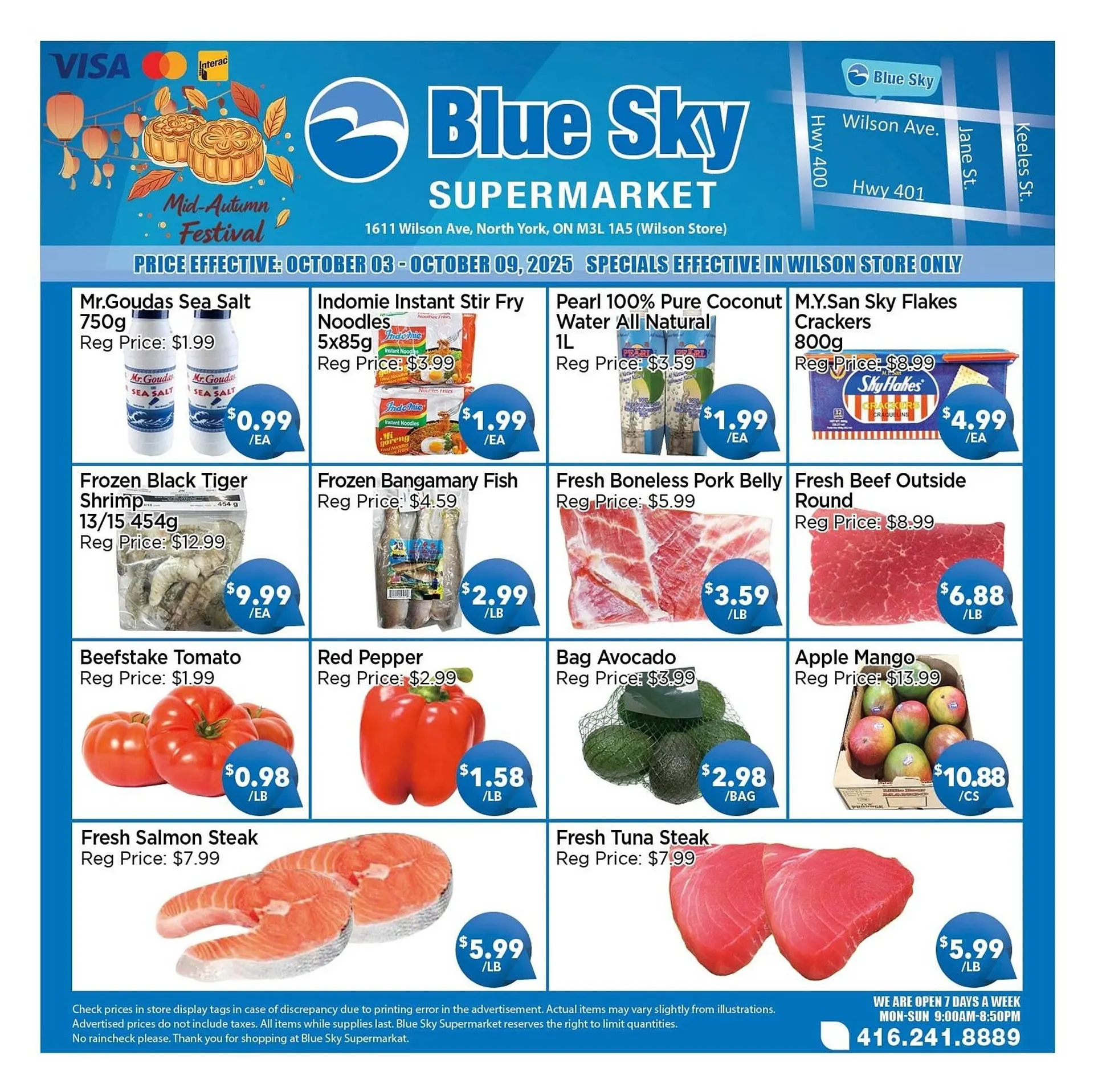 Blue Sky Supermarket flyer from October 3 to October 9 2025 - flyer page 1