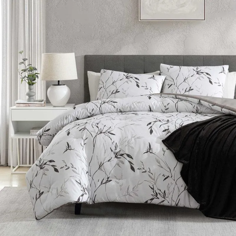 Kenneth Cole Ink Wash Vine Comforter Bonus Set