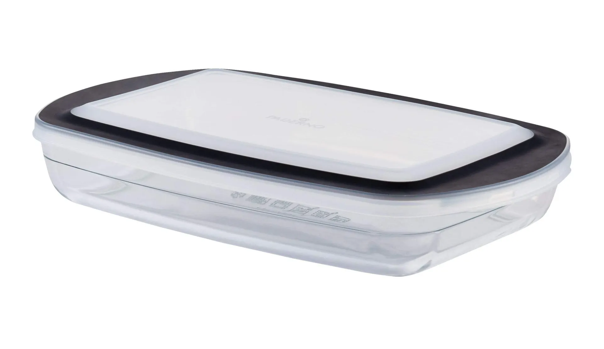 PADERNO Glass Rectangular Baking Dish with Lid, 2.8-qt