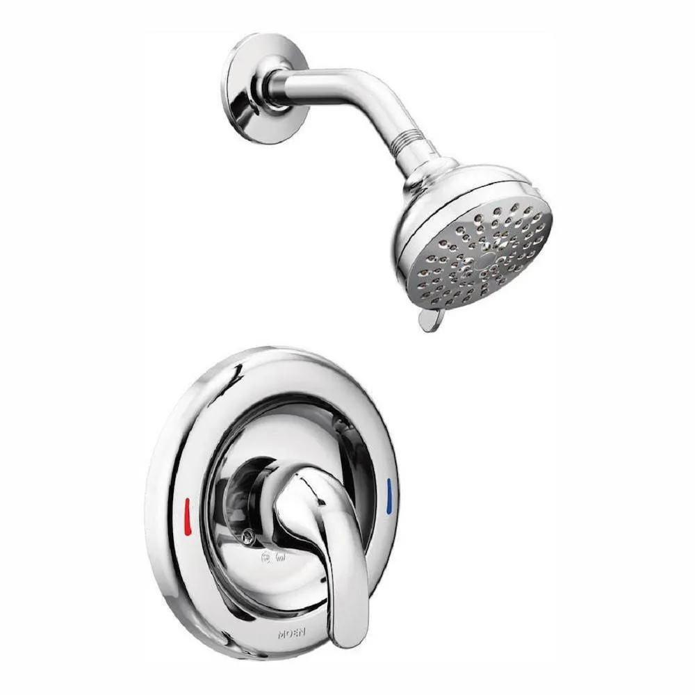 Adler Single-Handle 4-Spray Bathroom Shower Faucet with Rain Shower Head in Chrome (Valve Included)