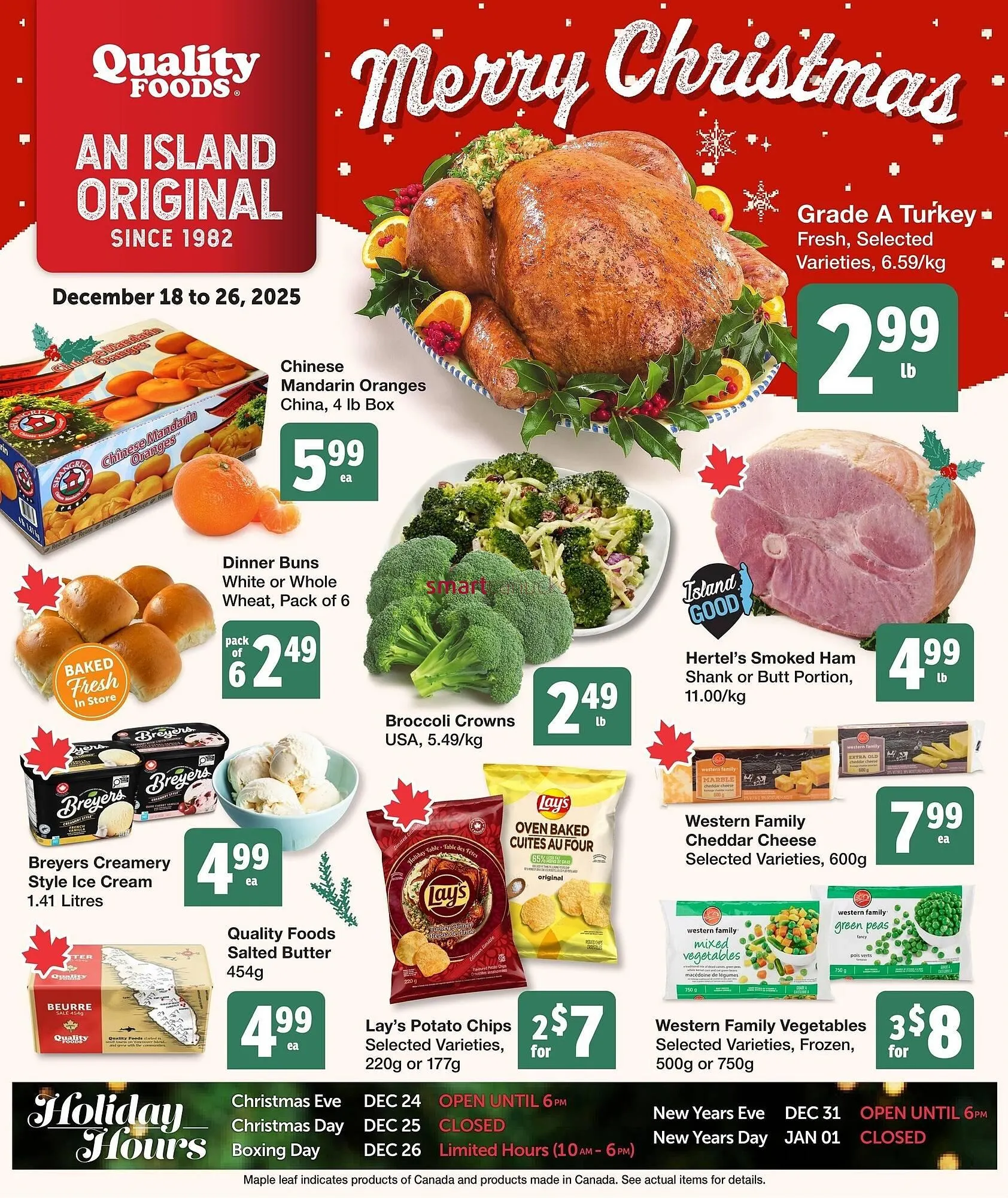 Quality Foods flyer from December 18 to December 26 2025 - flyer page 1