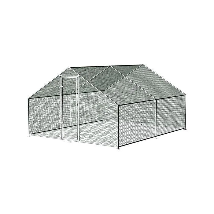 i.Pet Chicken Coop Cage Galvanised Steel 3x4x2m