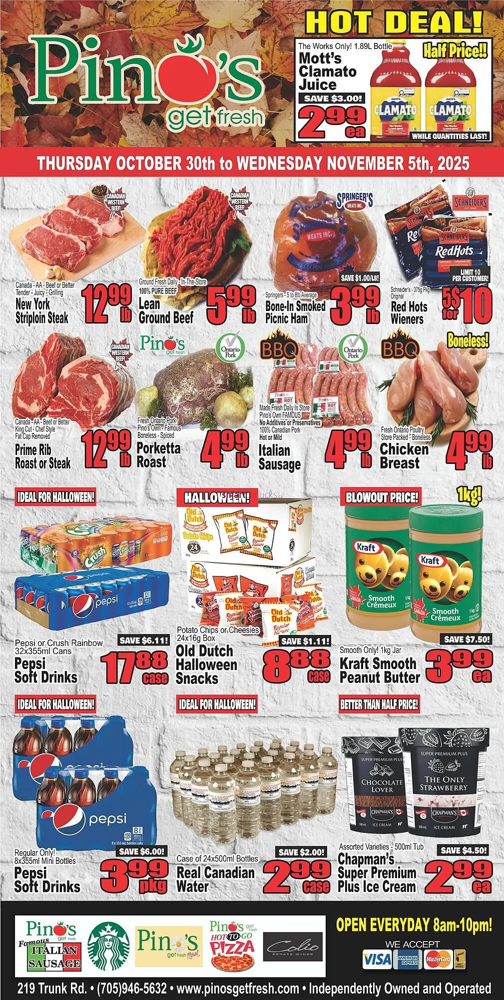 Pino's flyer from October 30 to November 5 2025 - flyer page 1