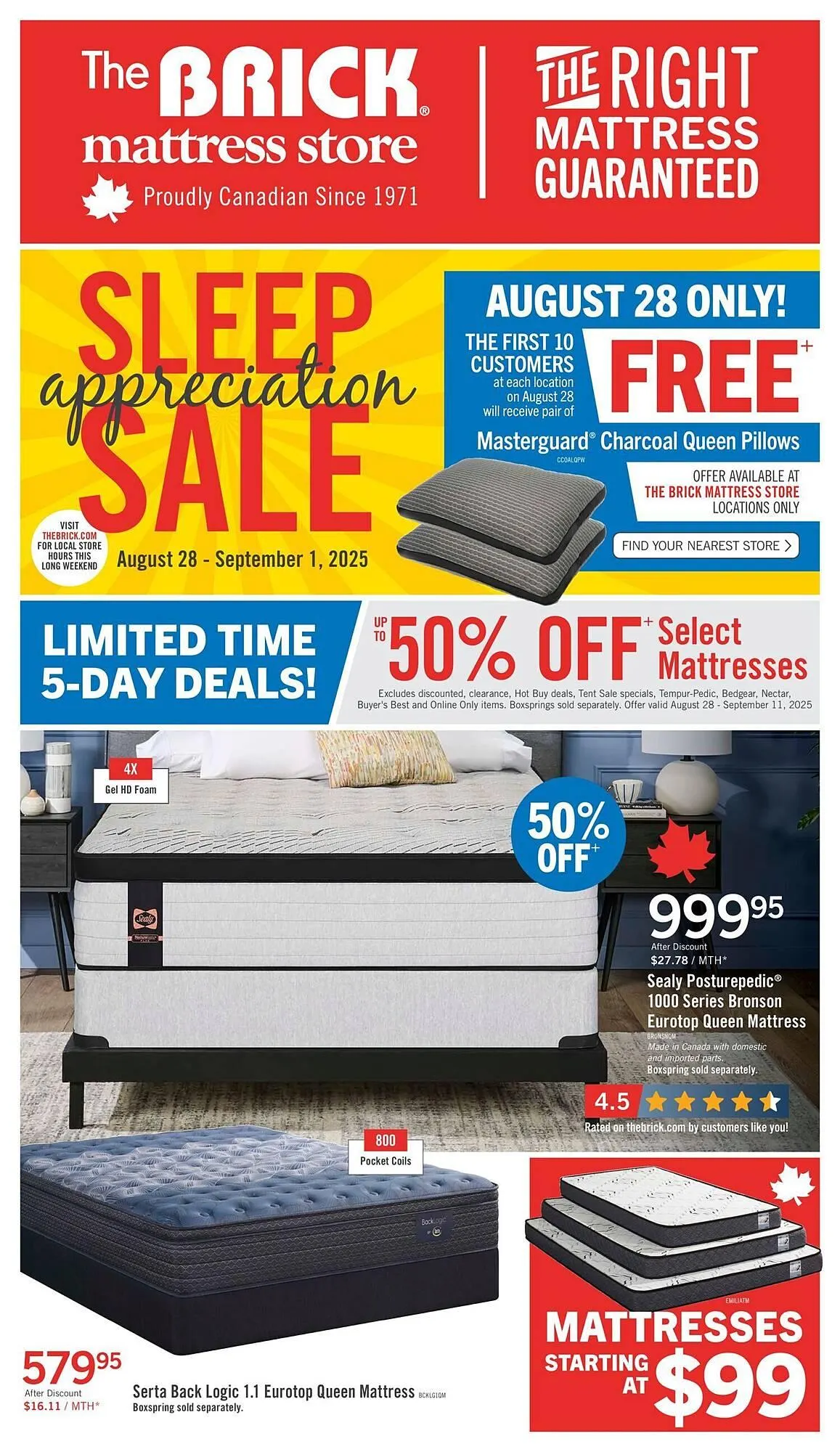 The Brick flyer from August 29 to September 5 2025 - flyer page 1