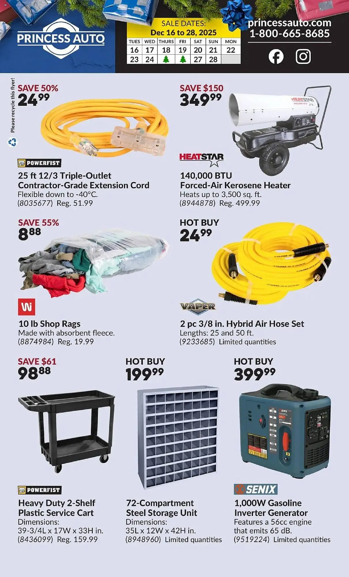 Princess Auto flyer from December 16 to December 28 2025 - flyer page 2