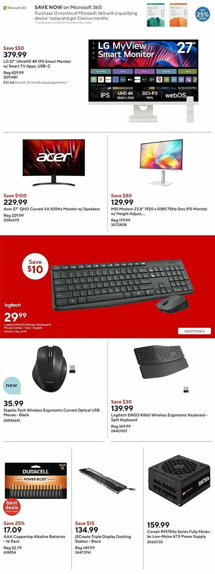 Staples flyer from January 2 to January 16 2025 - flyer page 11