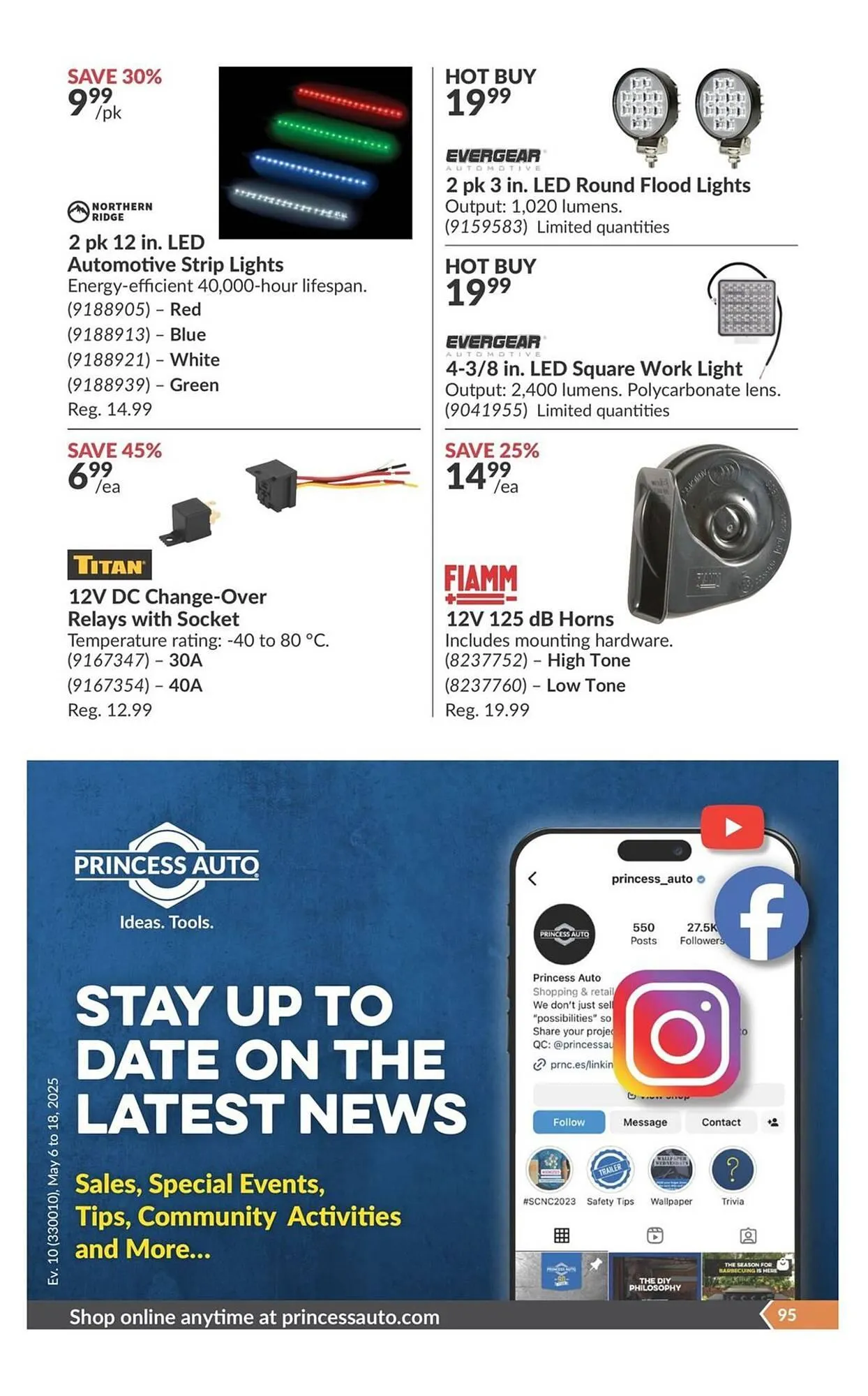 Princess Auto flyer from May 6 to May 18 2025 - flyer page 100
