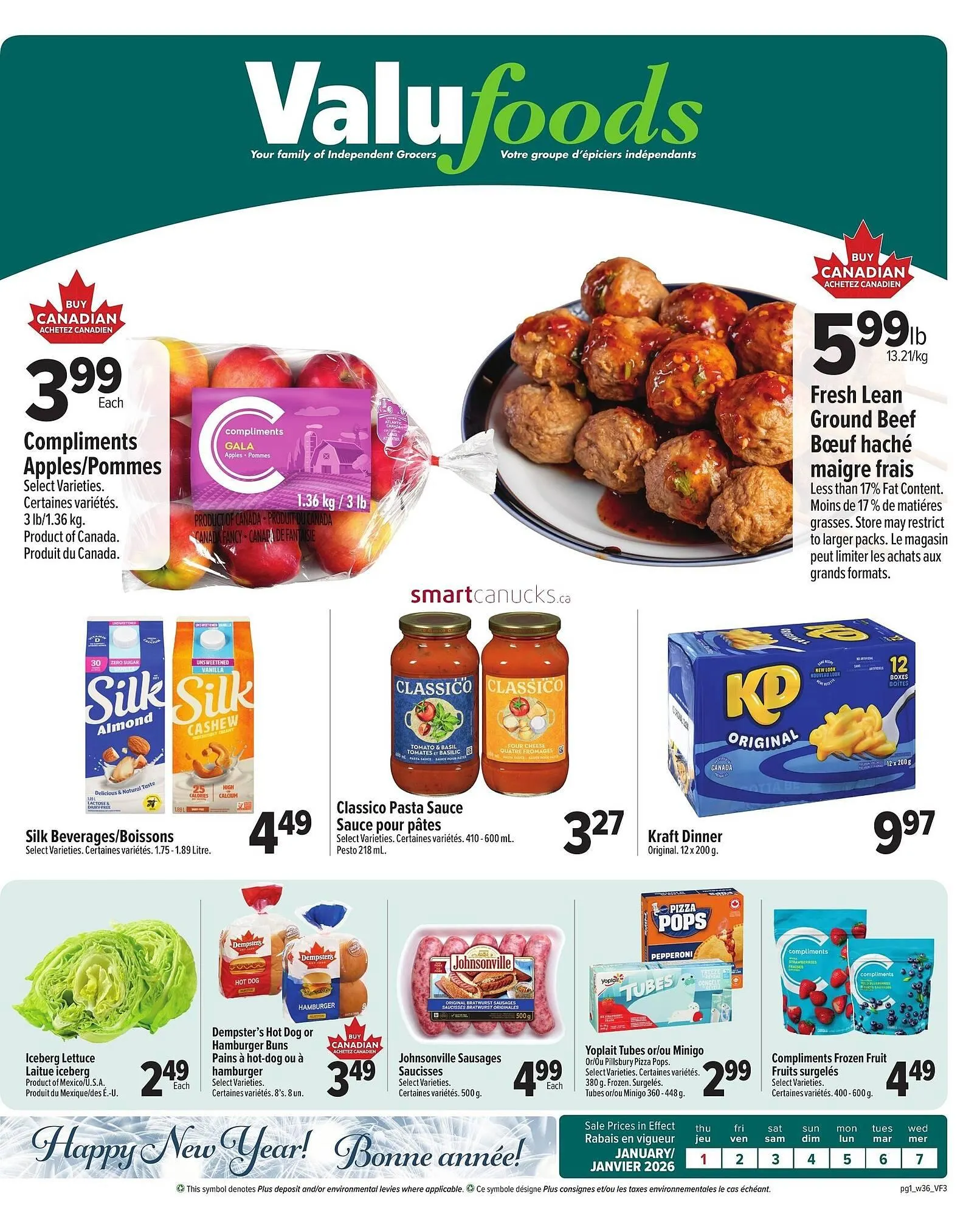 ValuFoods flyer from January 1 to January 7 2026 - flyer page 1