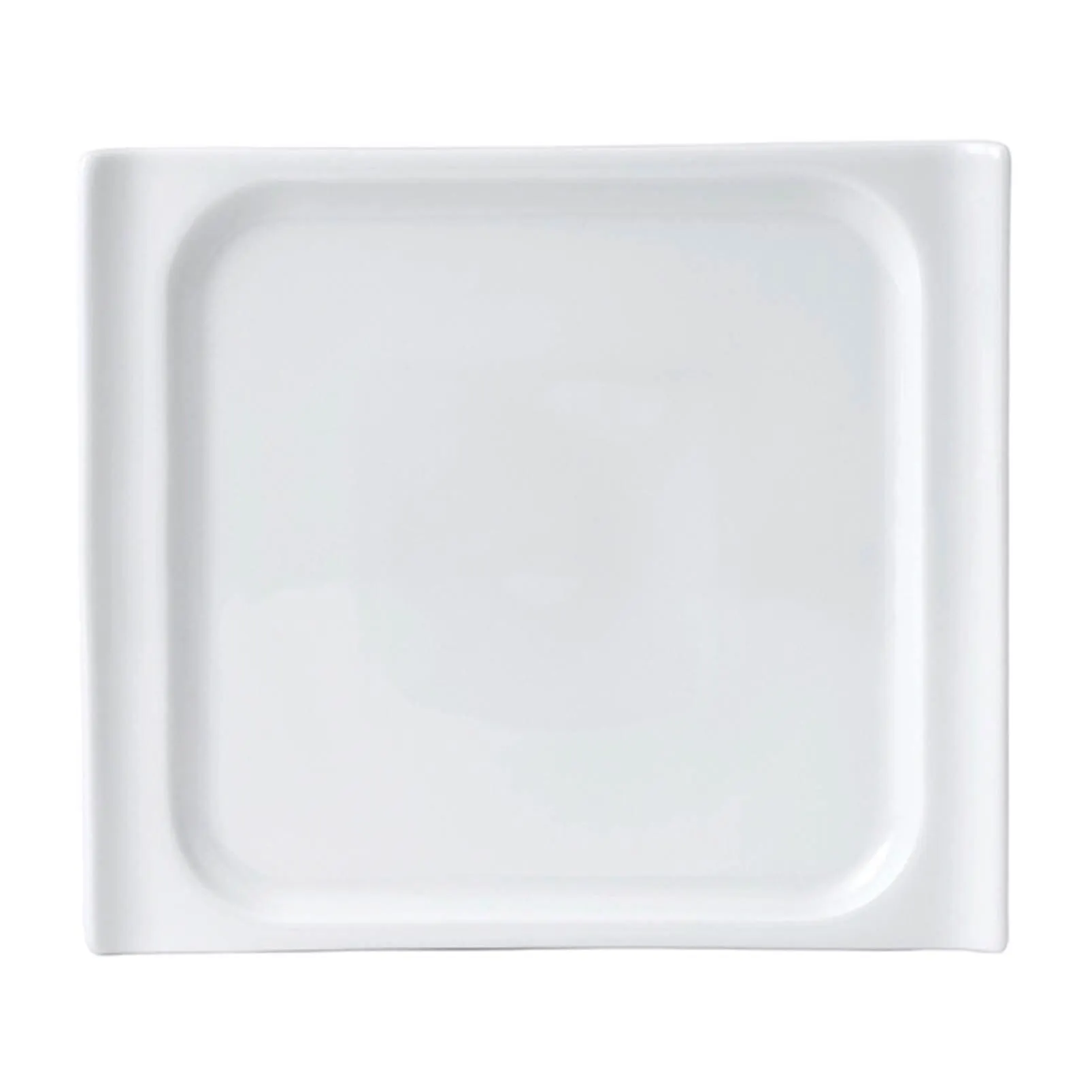 Loop White Square Salad Plate