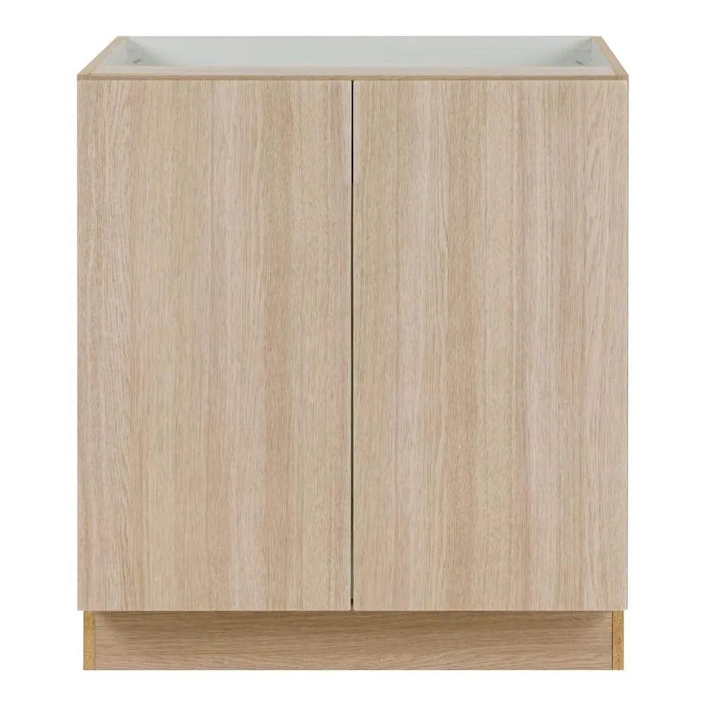 Pembroke 30-inch W x 34.5-inch H x 24.4-inch D Assembled Kitchen 2-Door Base Cabinet Riverside Sand