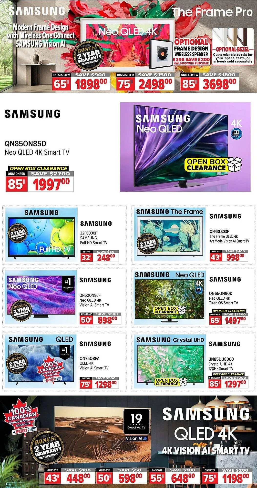 2001 Audio Video flyer from December 5 to December 25 2025 - flyer page 3