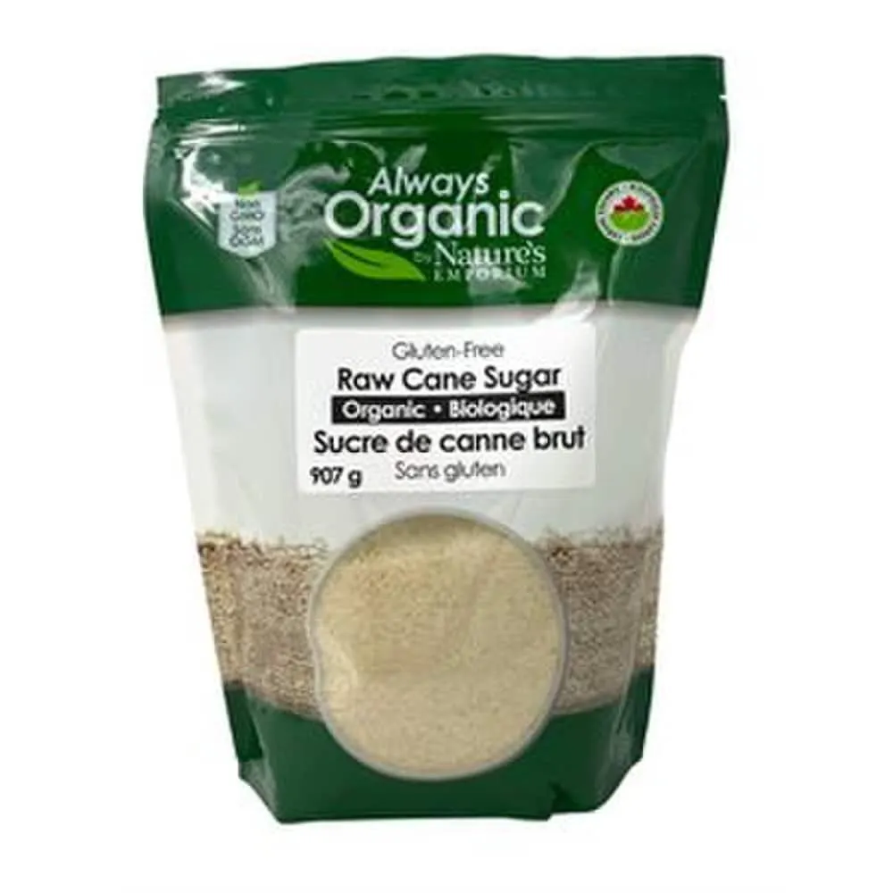 Always Organic Raw Cane Sugar Org 907g