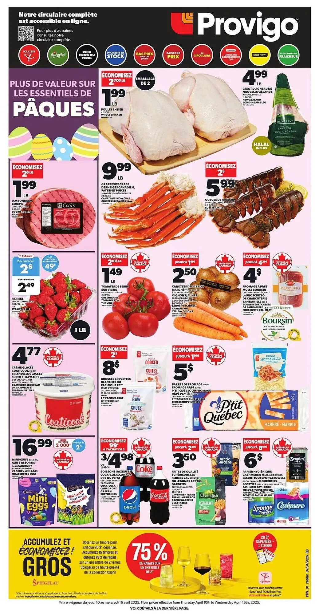 Provigo flyer from April 10 to April 23 2025 - flyer page 1