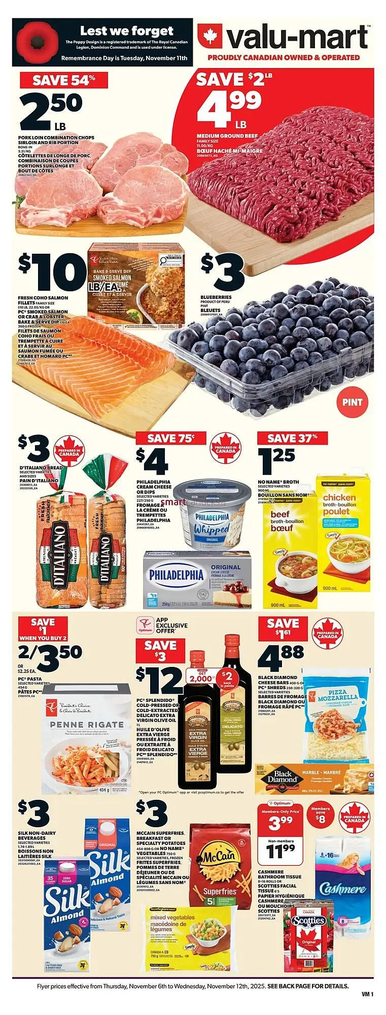 Valu-mart flyer from November 6 to November 12 2025 - flyer page 1