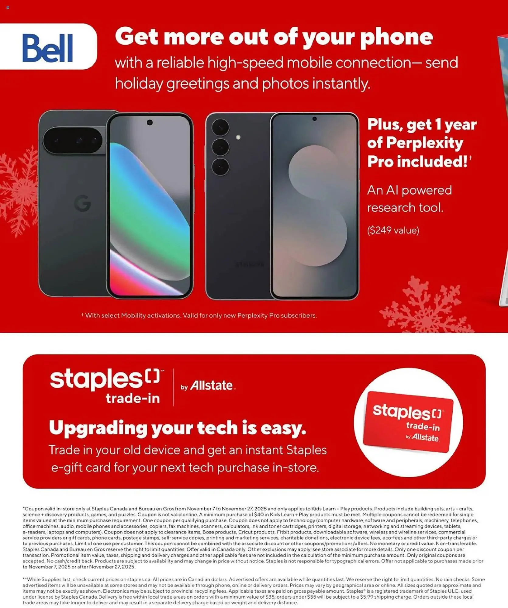 Staples flyer from November 7 to November 27 2025 - flyer page 16