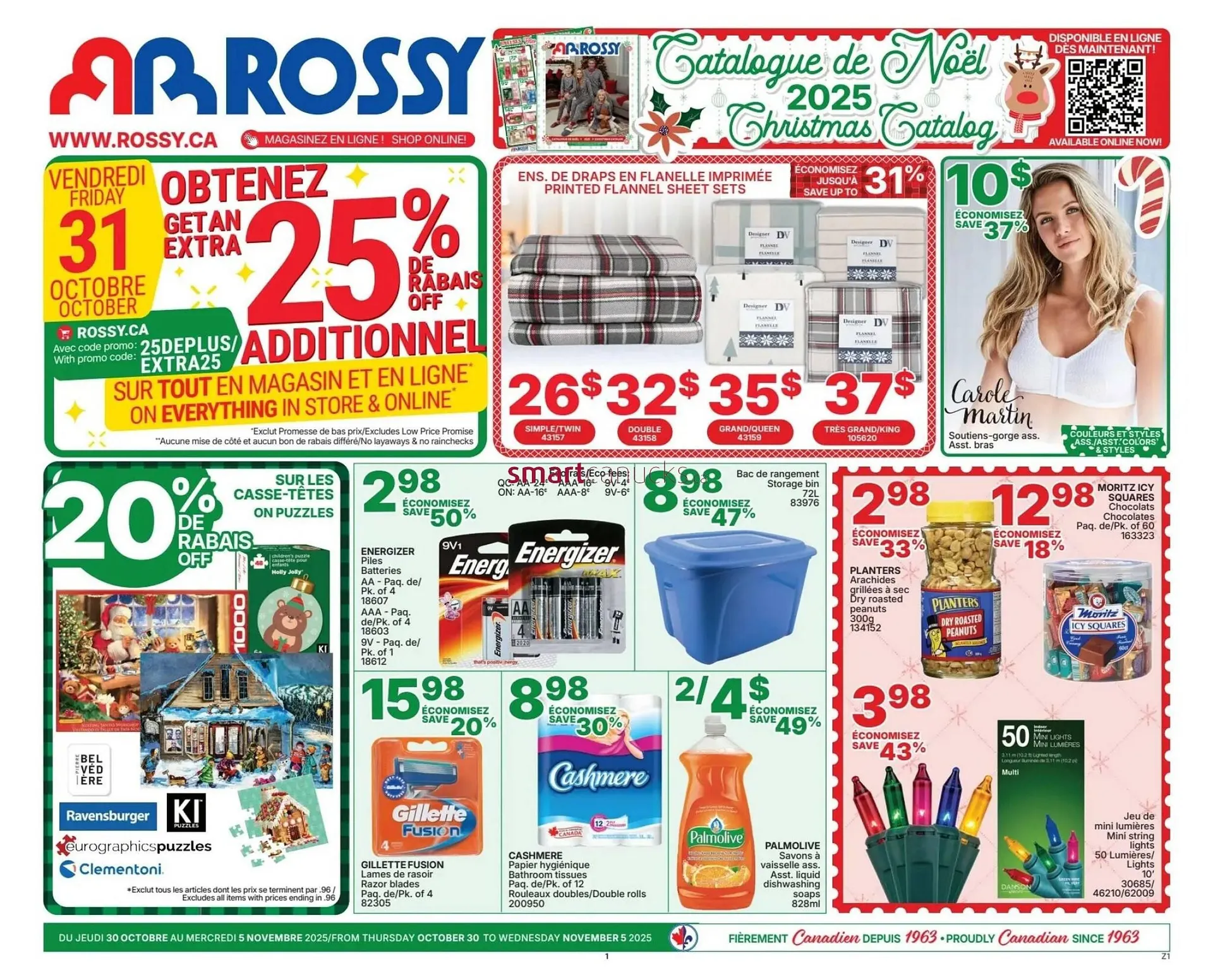 Rossy flyer from October 30 to November 5 2025 - flyer page 1