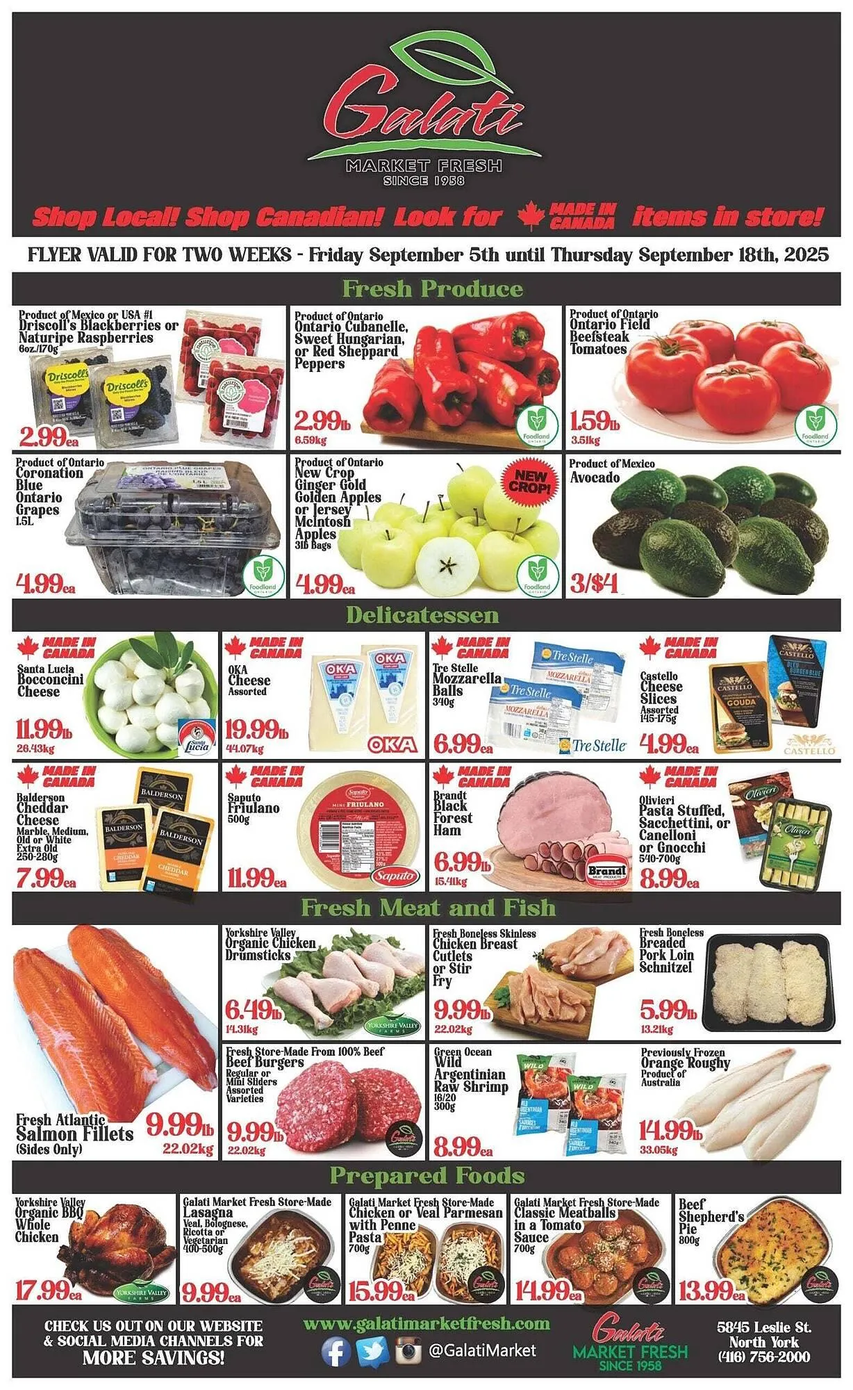 Galati Market Fresh flyer from September 5 to September 12 2025 - flyer page 1