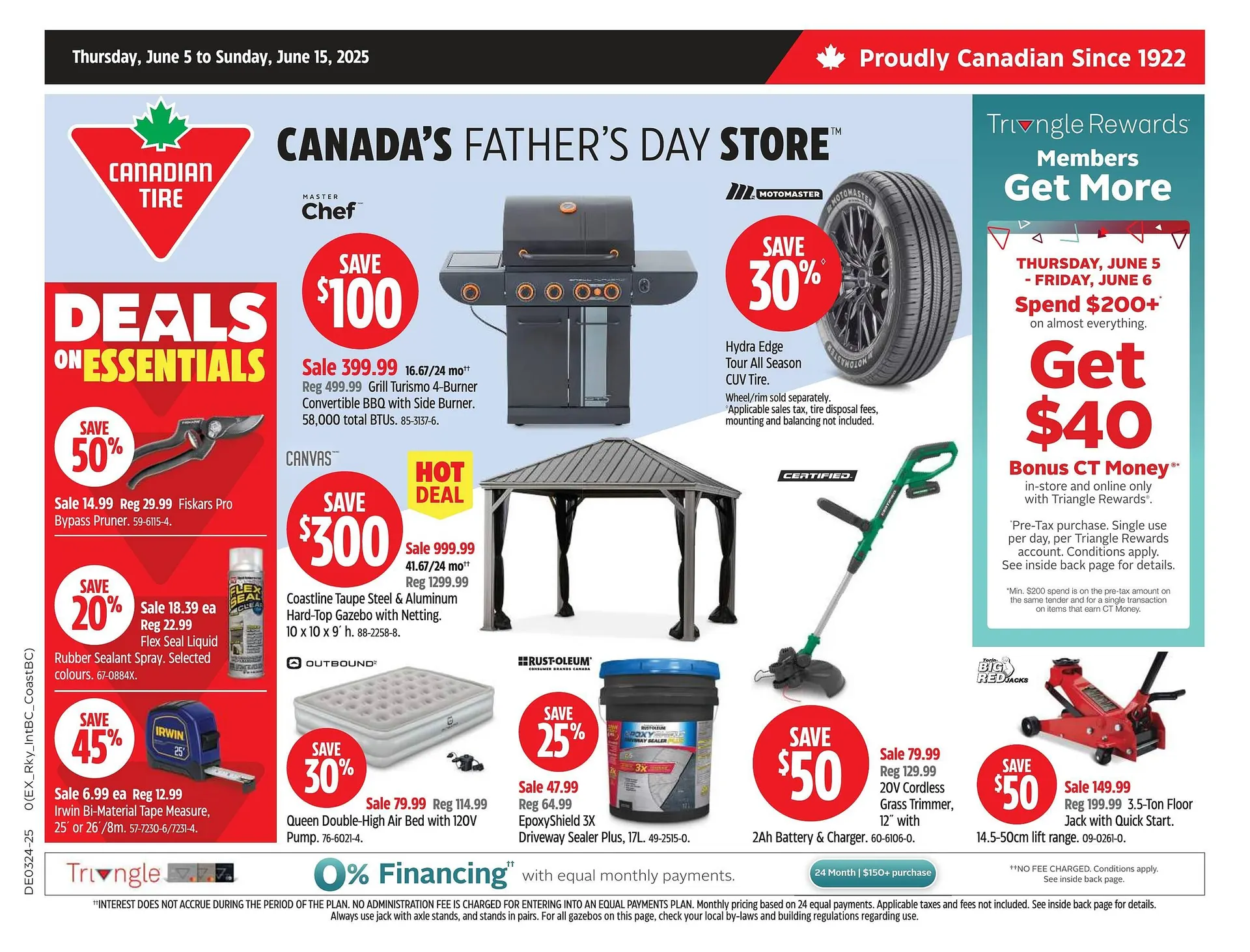 Canadian Tire flyer from June 5 to June 15 2025 - flyer page 1
